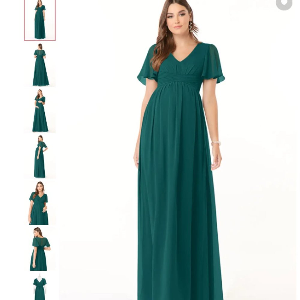 Azazie Verna Maxi Bridal Maternity Dress- NWT